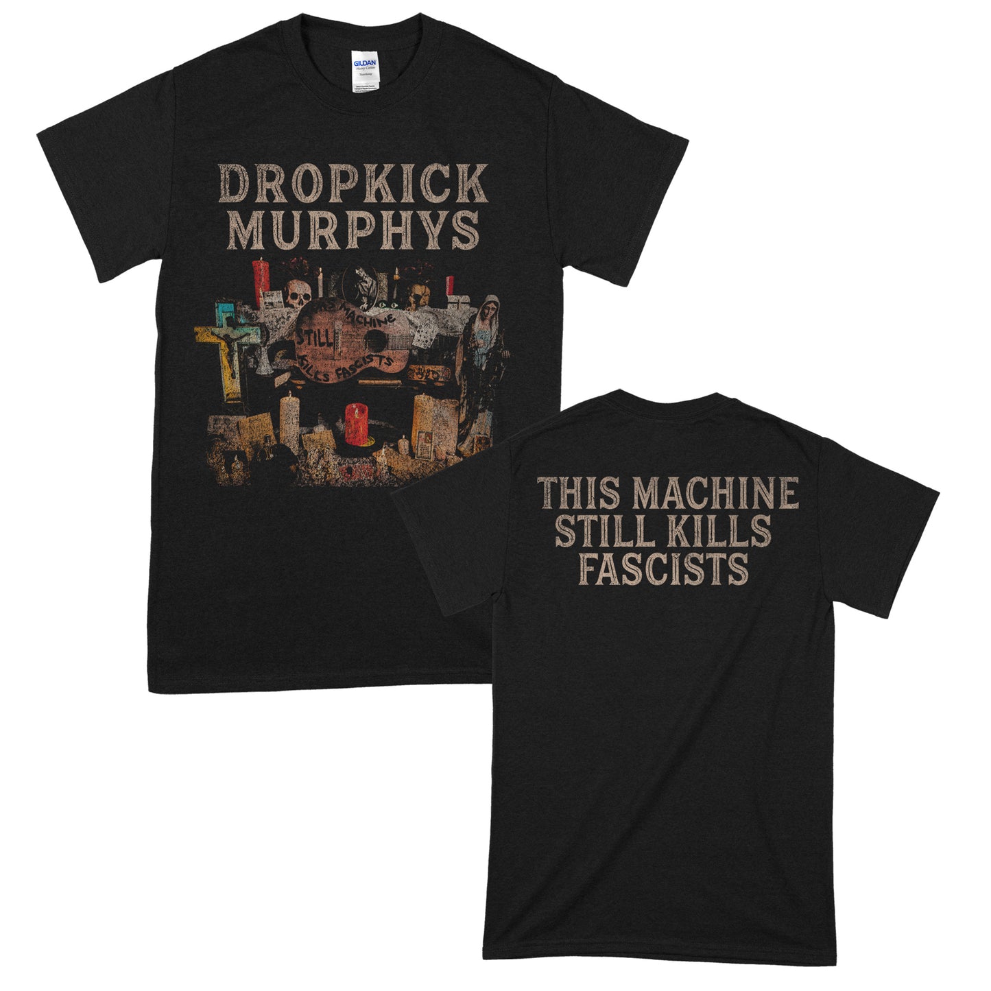 Dropkick Murphys (This Machine Still Kills Cover Black) T-Shirt