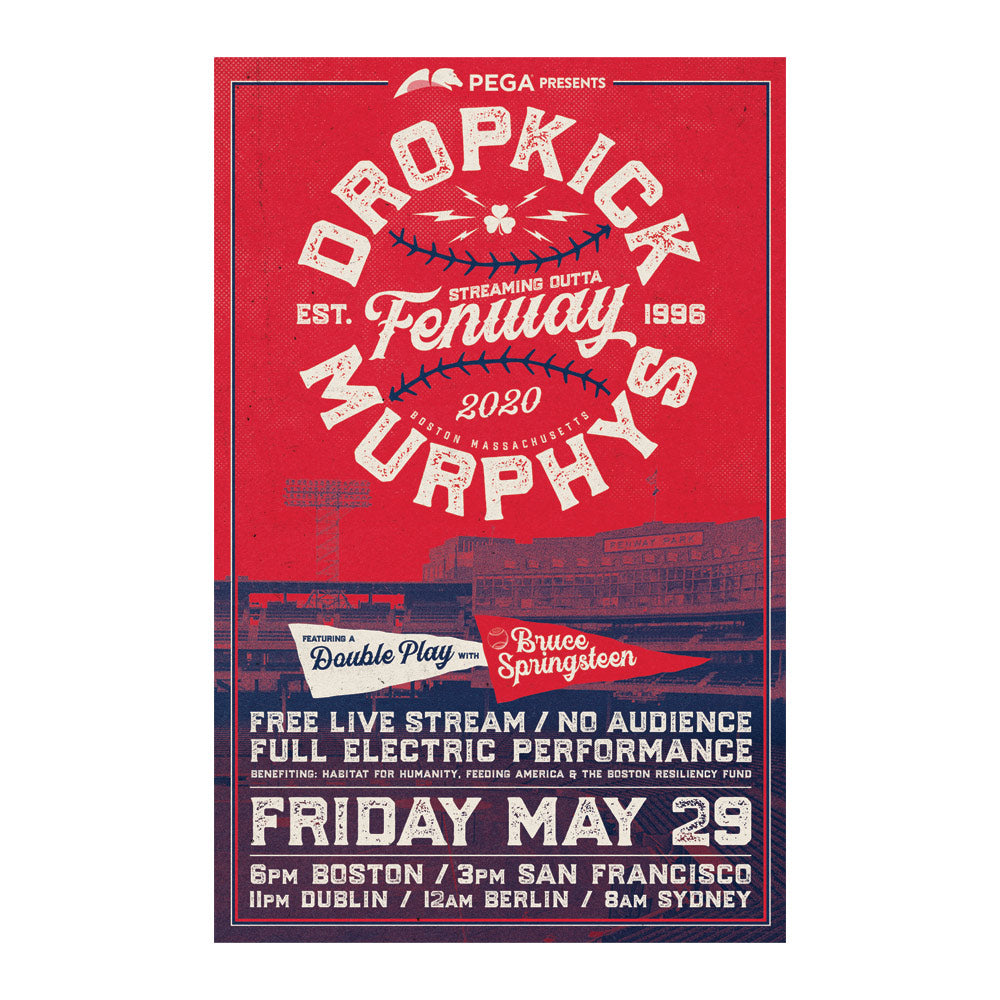 Dropkick Murphys (Streaming Outta Fenway Red) Poster